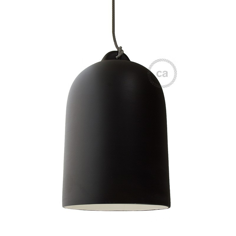 Civiel Besparing kruising Bell, XL keramische lampenkap voor verlichtingspendel met krijtbord